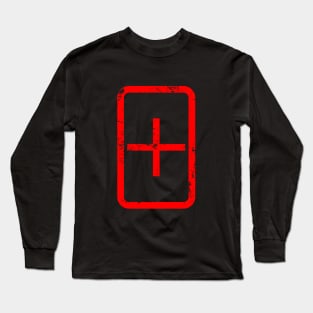 Zener Card | Plus Sign {Vintage} Long Sleeve T-Shirt